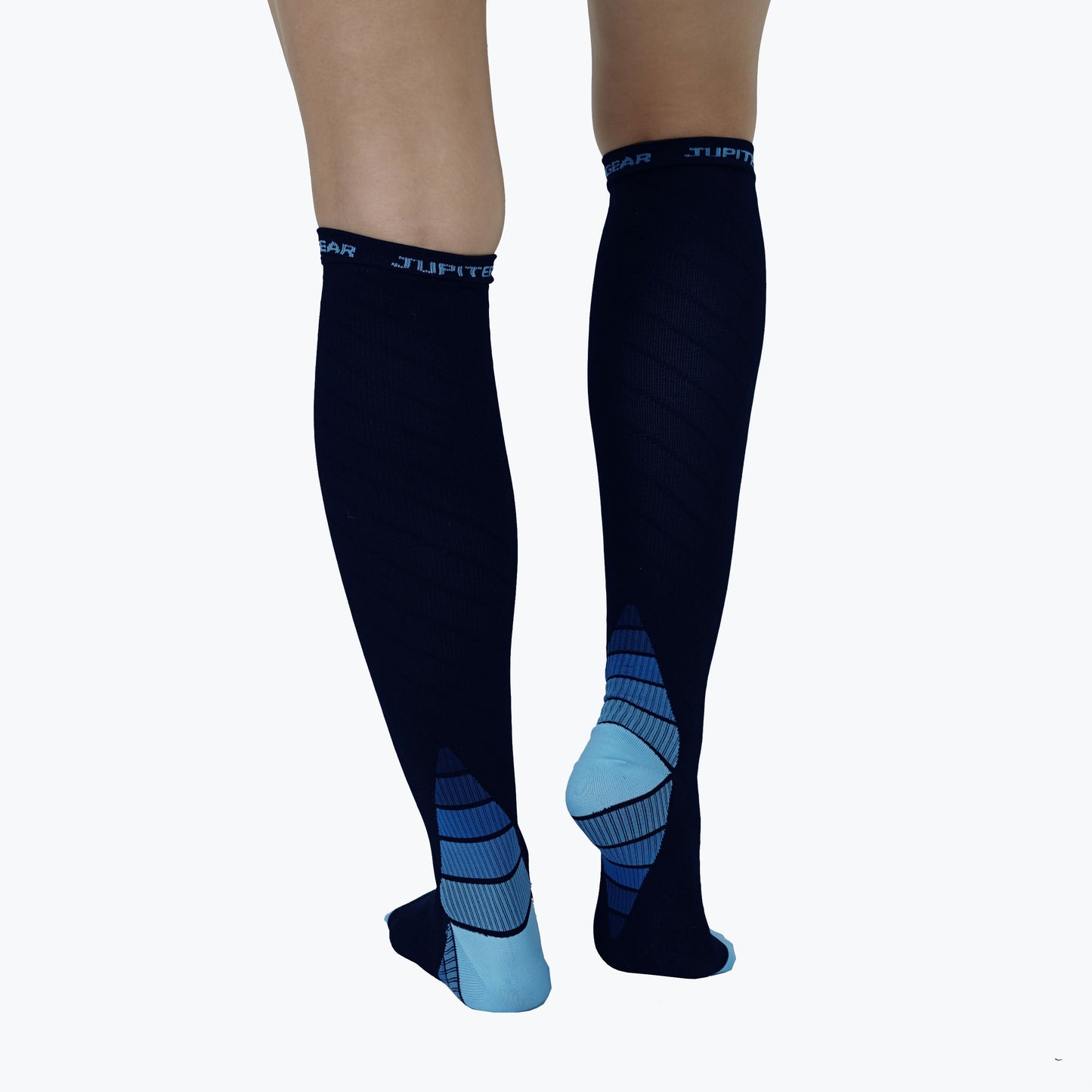 JupiterGear Endurance Compression Socks for Running and Hiking - Black