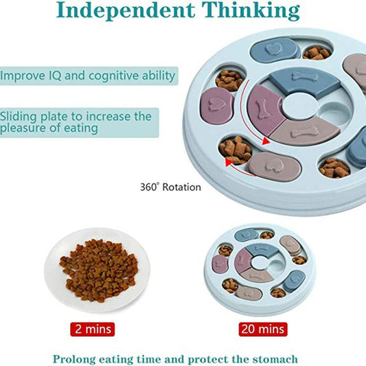Interactive Dog Puzzle Feeding Bowl: Engage Your Pup's Mind And Taste