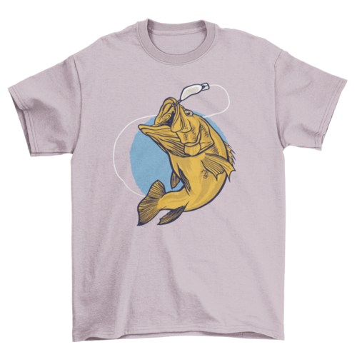Black Bass Fish Fishing Angler Angling River Outdoor Animal T-shirt