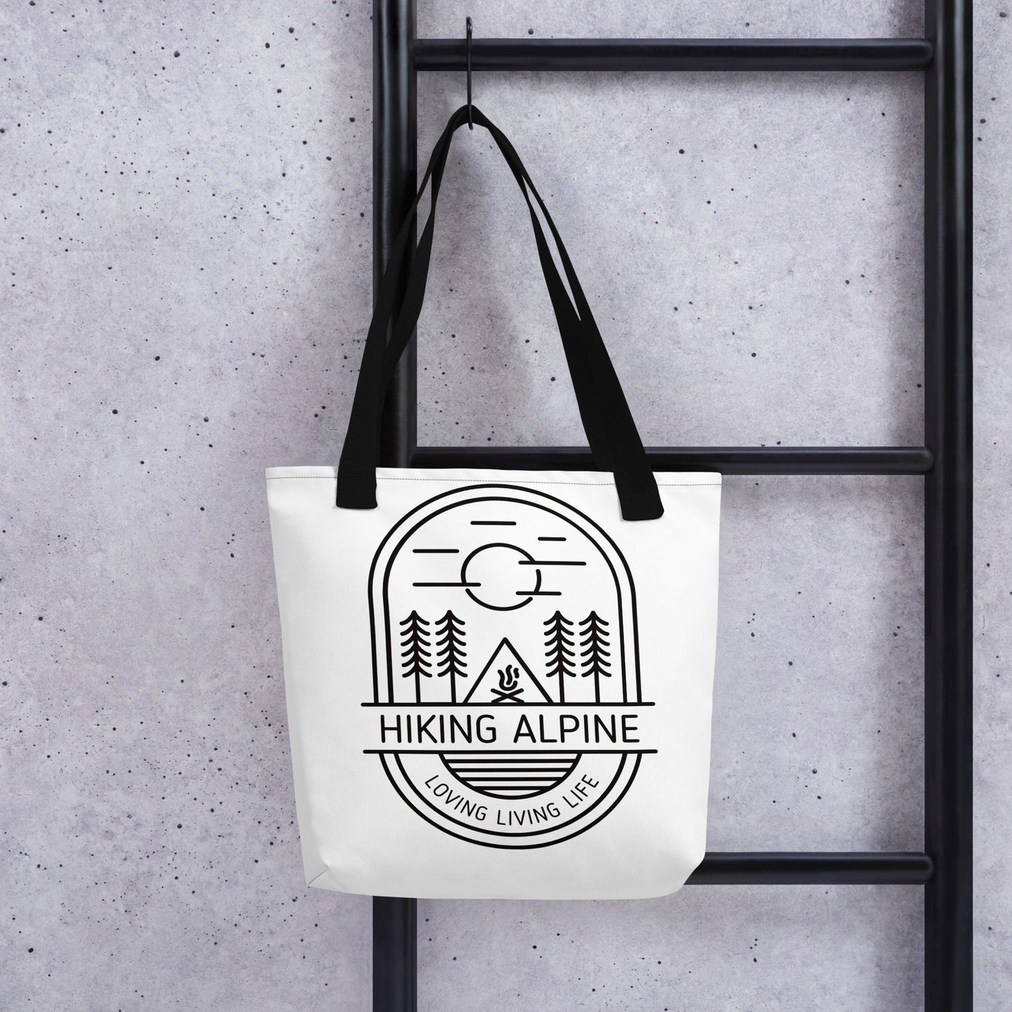 Hiking Alpine Straight Tote Bag