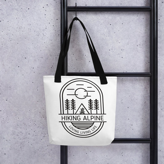 Hiking Alpine Straight Tote Bag