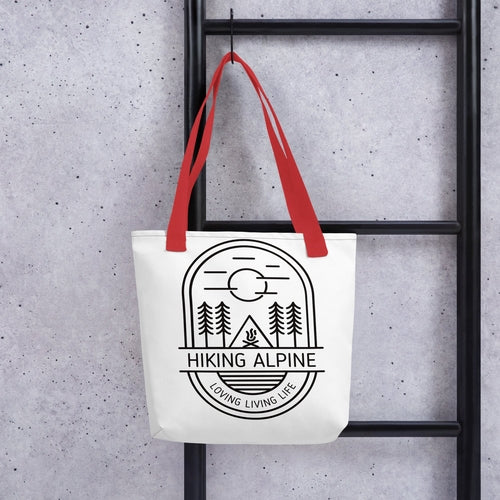 Hiking Alpine Straight Tote Bag