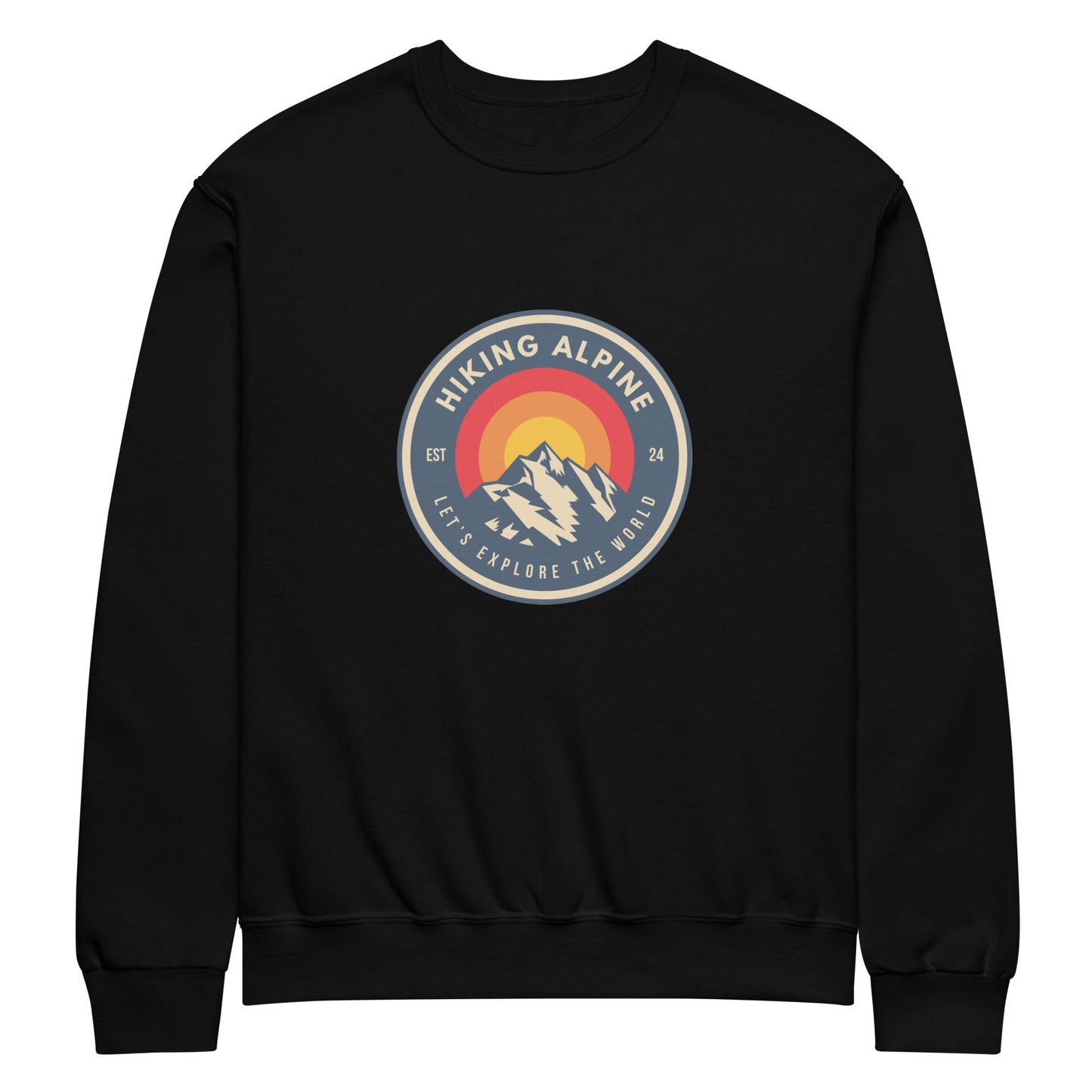 Hiking Alpine Mountains Crew Neck Sweatshirt