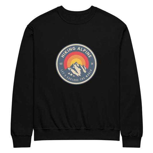 Hiking Alpine Mountains Crew Neck Sweatshirt